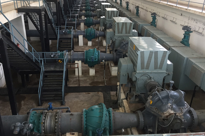 Erection & Commissioning of pumps, motors