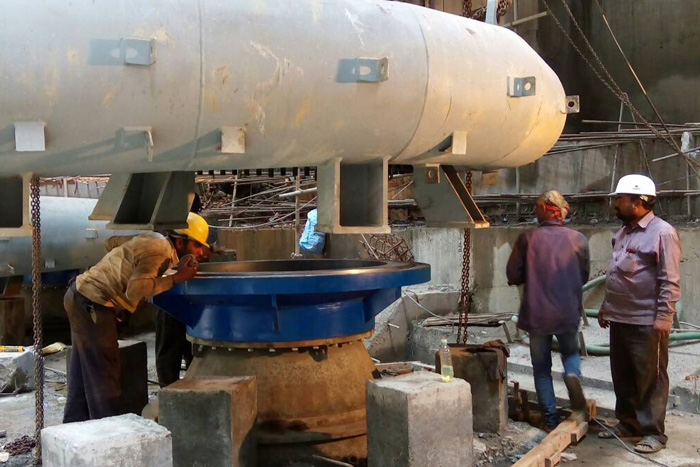 Erection & Commissioning of pumps, motors