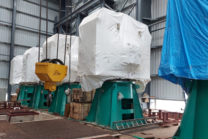 Erection & Commissioning of pumps, motors